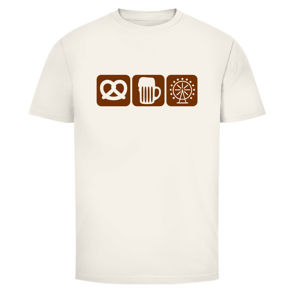 Unisex Wiesn Shirt– Brezel, Bier & Riesenrad