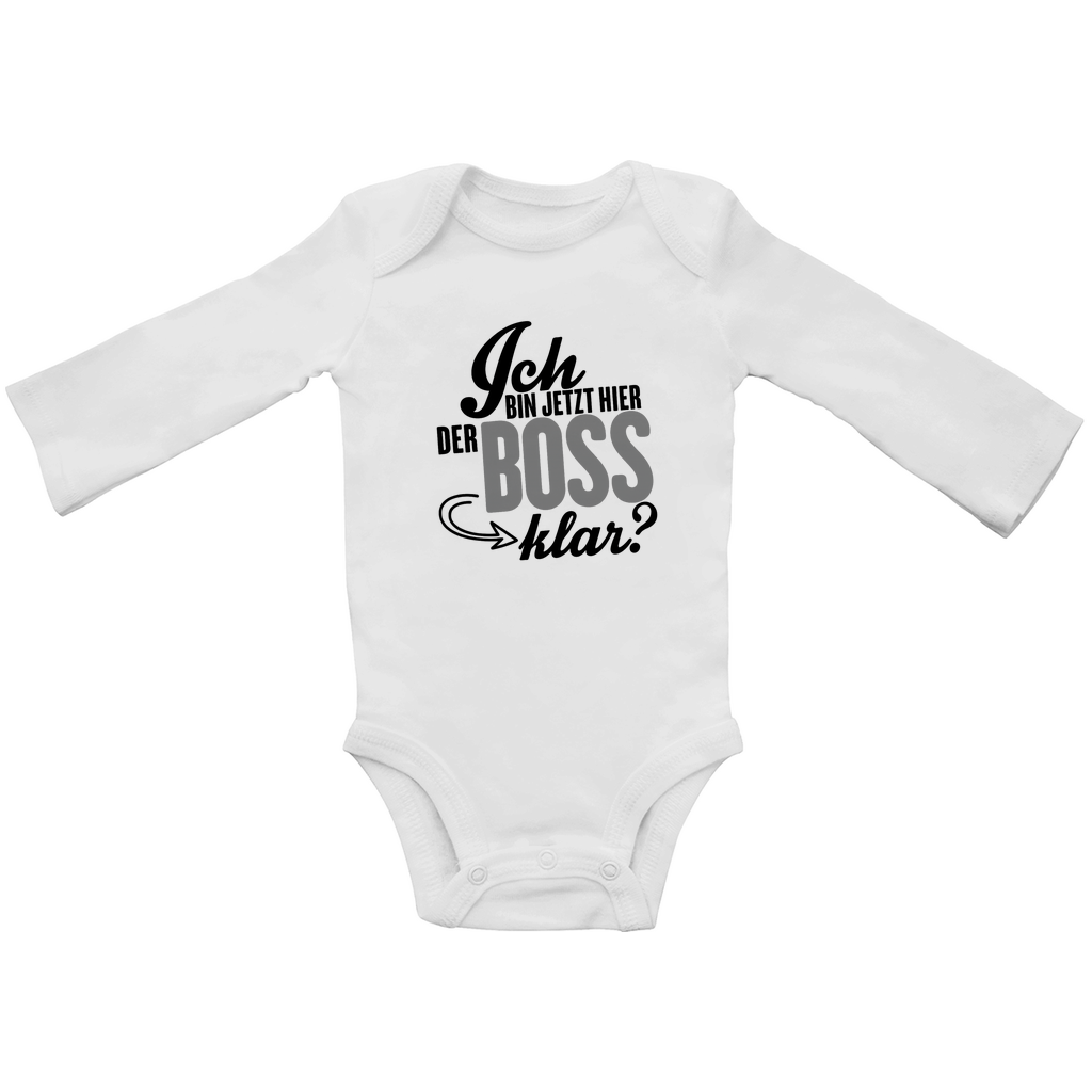 Ich bin jetzt hier der Boss | Baby Body Langarm