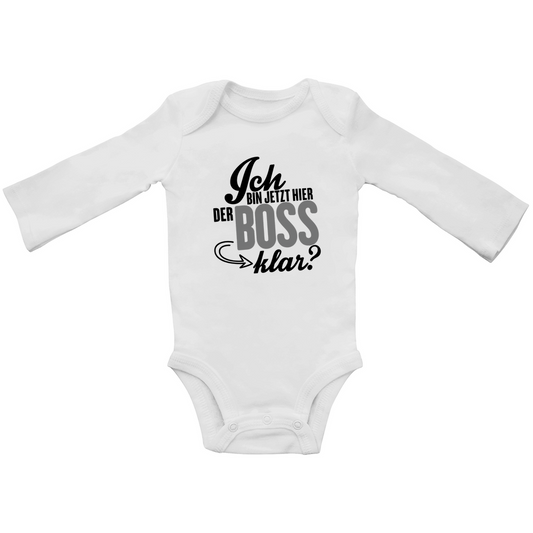 Ich bin jetzt hier der Boss | Baby Body Langarm