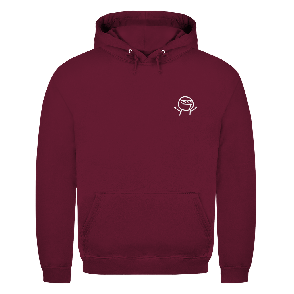 Strichmännchen Mittelfinger Brustdruck | Unisex Hoodie