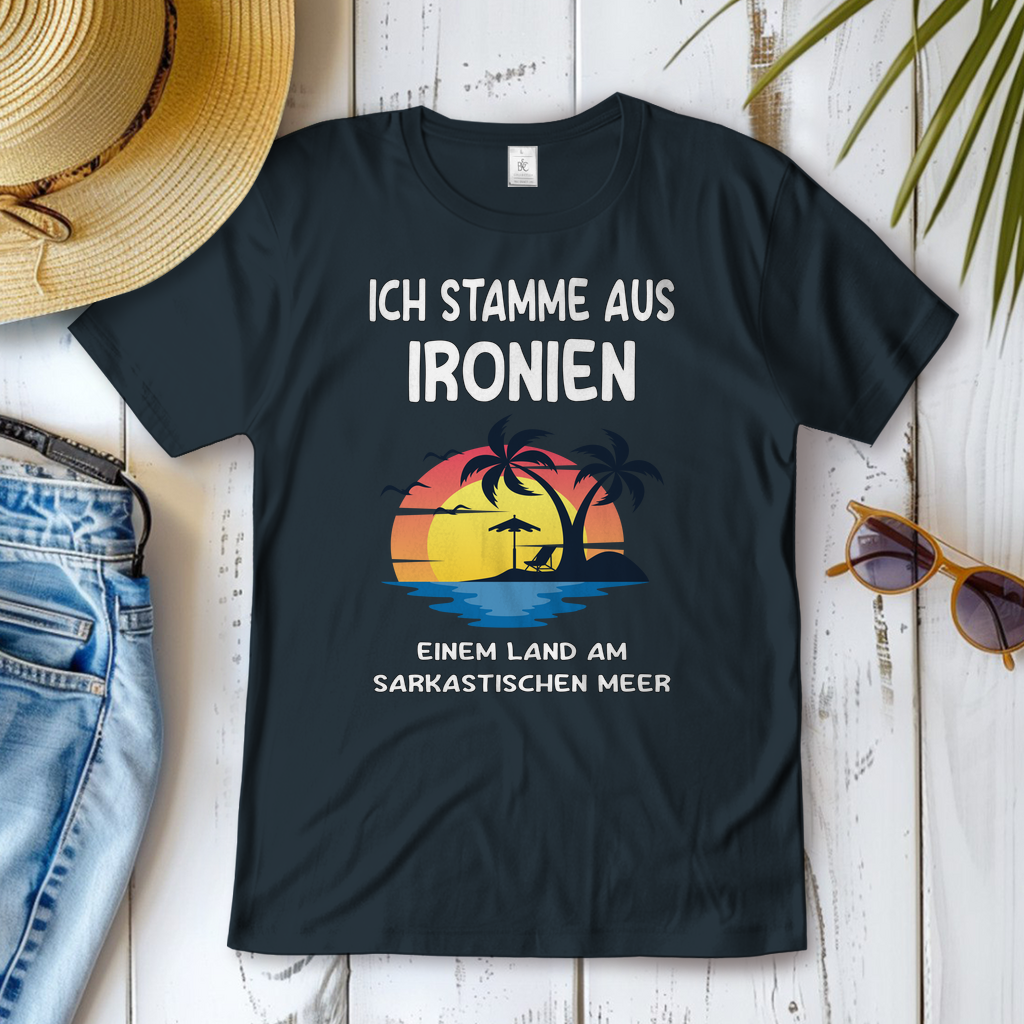 T-Shirt Frauen-Ich stamme aus Ironien