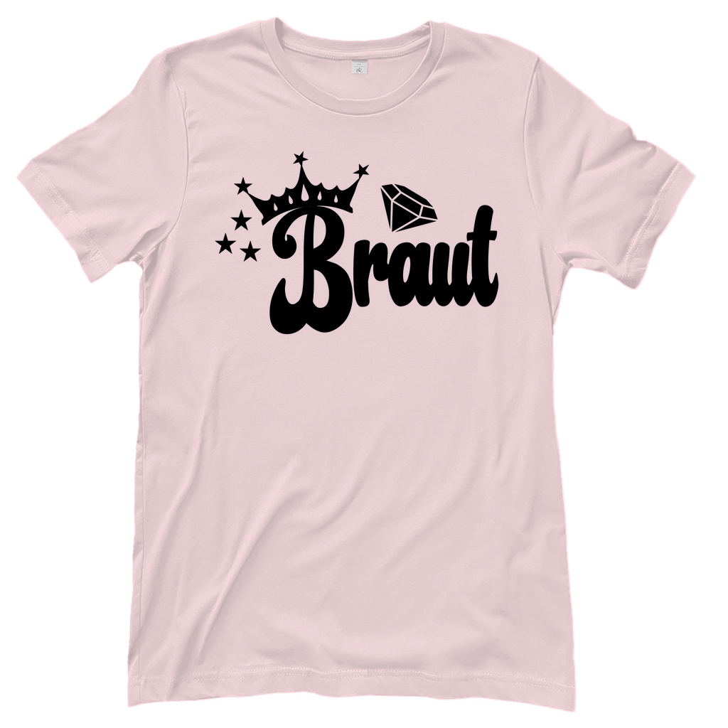 Braut Shirt mit Krone & Diamant