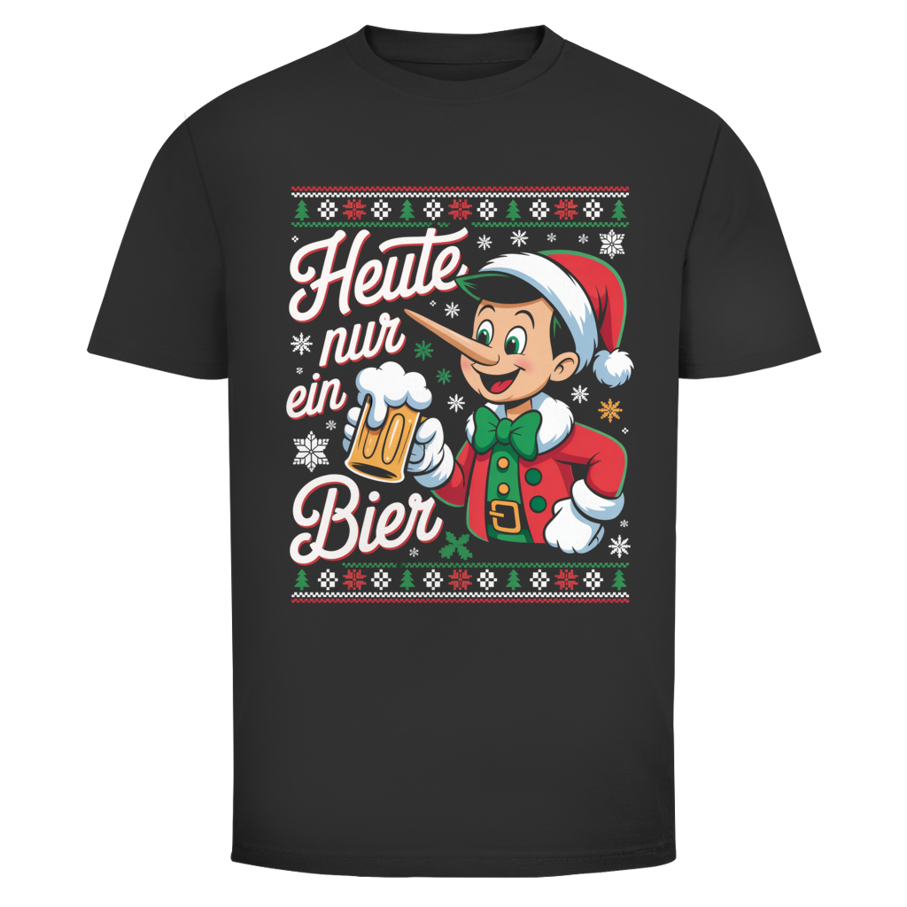 Heute nur ein Bier Xmas Edition | Unisex T-Shirt