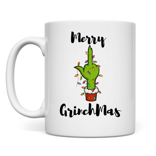 Merry Grinchmas Mittelfinger | Tasse