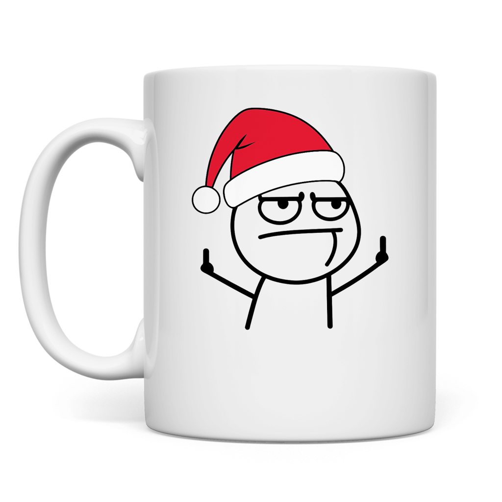 Strichmännchen Mittelfinger Xmas Edition | Tasse