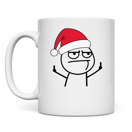 Strichmännchen Mittelfinger Xmas Edition | Tasse