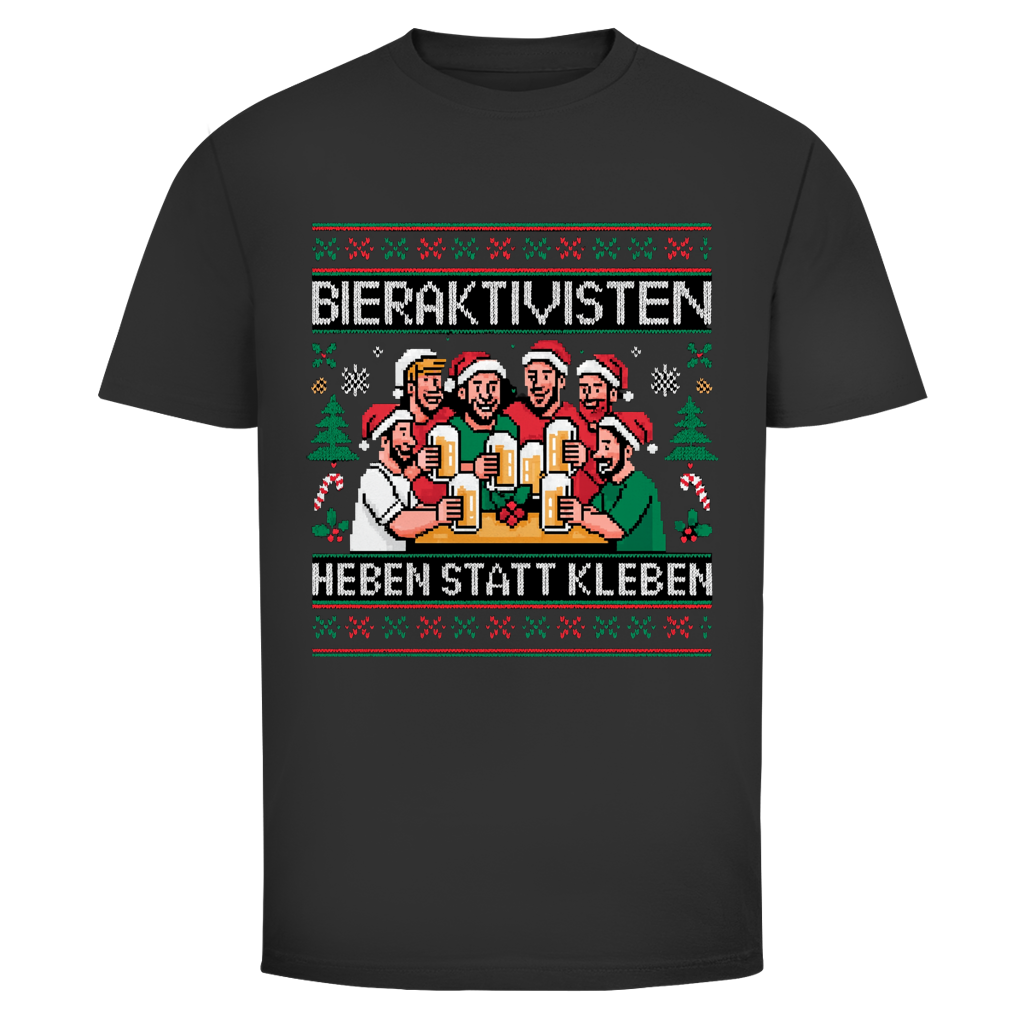 Bieraktivisten heben statt kleben Xmas Edition | Unisex T-Shirt
