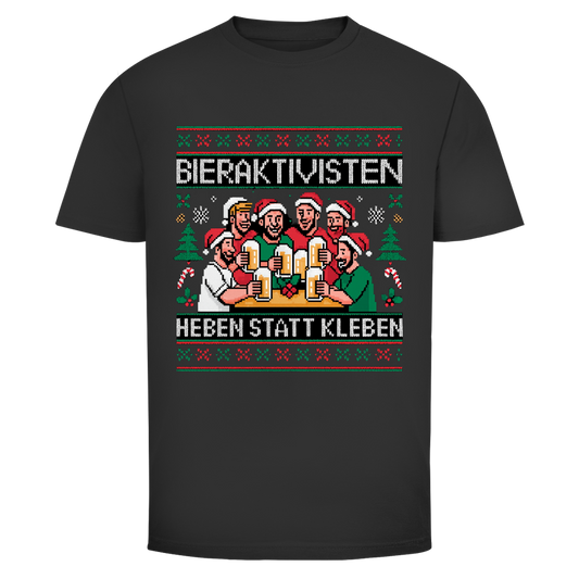 Bieraktivisten heben statt kleben Xmas Edition | Unisex T-Shirt