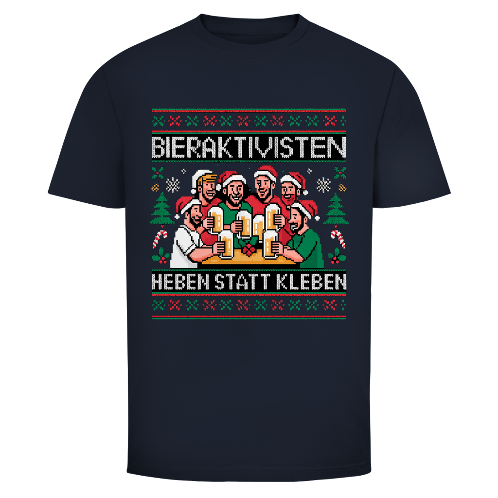 Bieraktivisten heben statt kleben Xmas Edition | Unisex T-Shirt