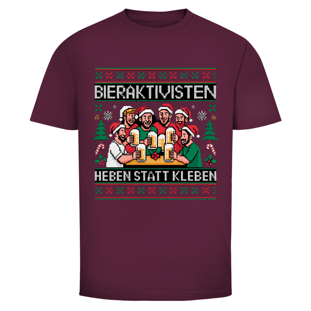 Bieraktivisten heben statt kleben Xmas Edition | Unisex T-Shirt
