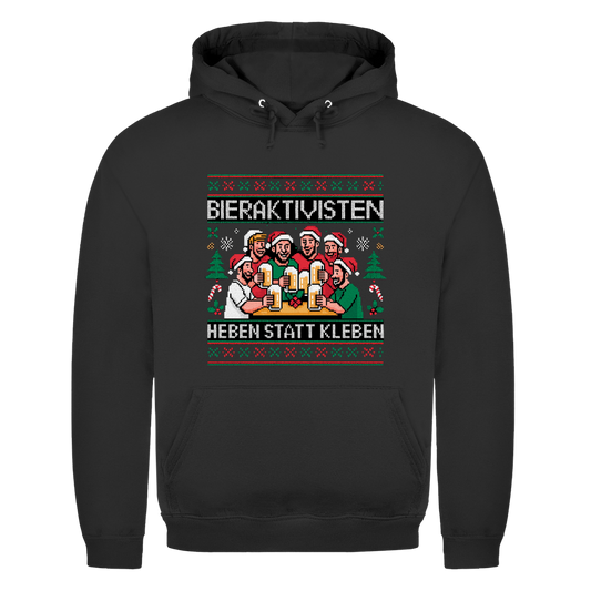 Bieraktivisten heben statt kleben Xmas Edition | Unisex Hoodie