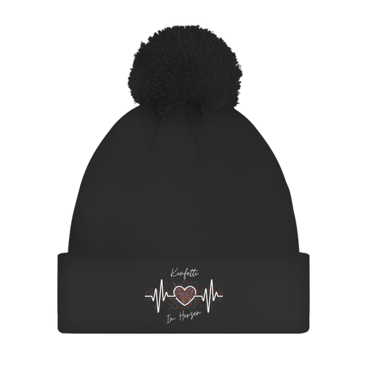 Konfetti im Herzen | Bommelmütze