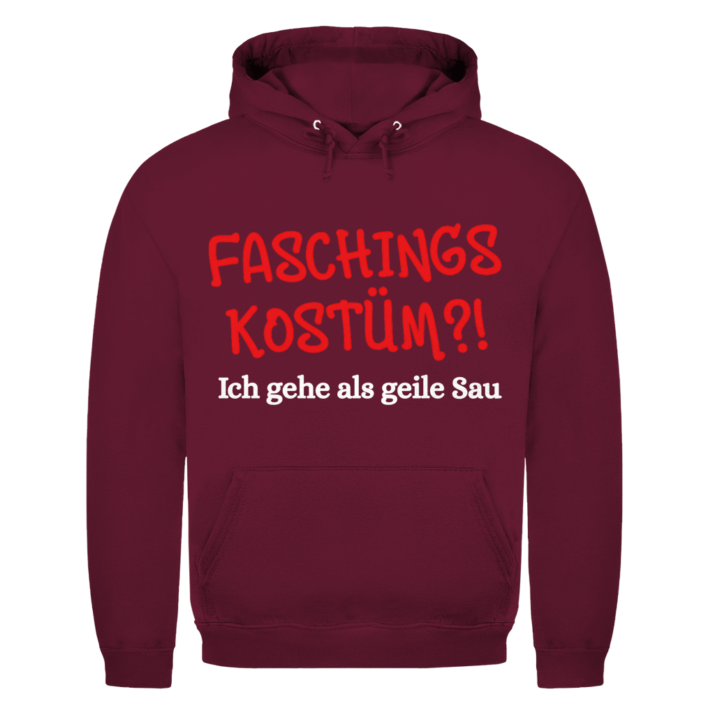 Faschingskostüm? ich gehe als geile Sau | Unisex Hoodie
