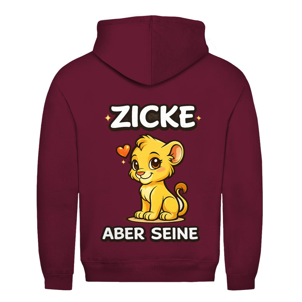 Zicke aber seine Löwin Rückendruck | Unisex Hoodie