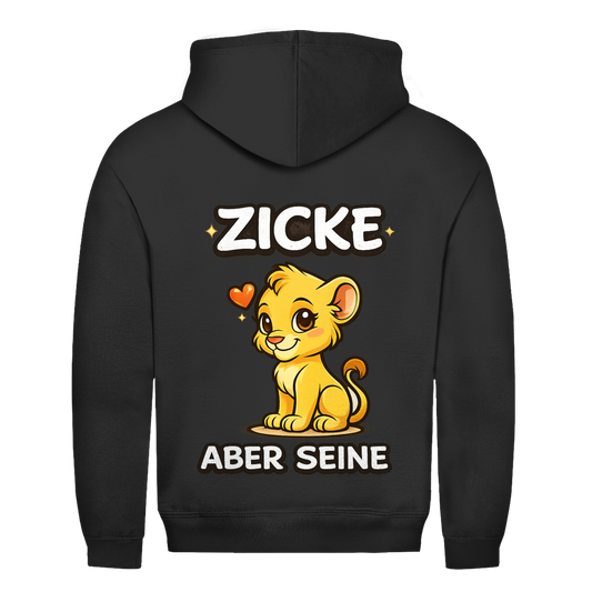 Zicke aber seine Löwin Rückendruck | Unisex Hoodie