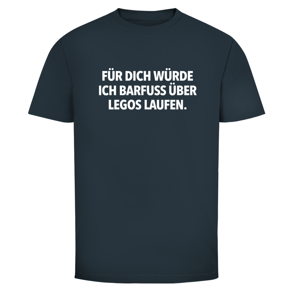 Barfuß über Legos  | Unisex T-Shirt