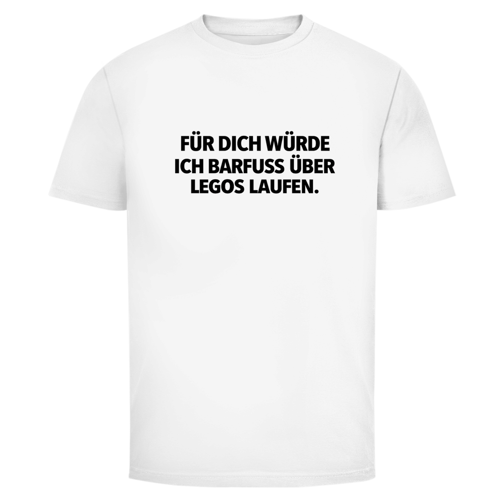 Barfuß über Legos  | Unisex T-Shirt