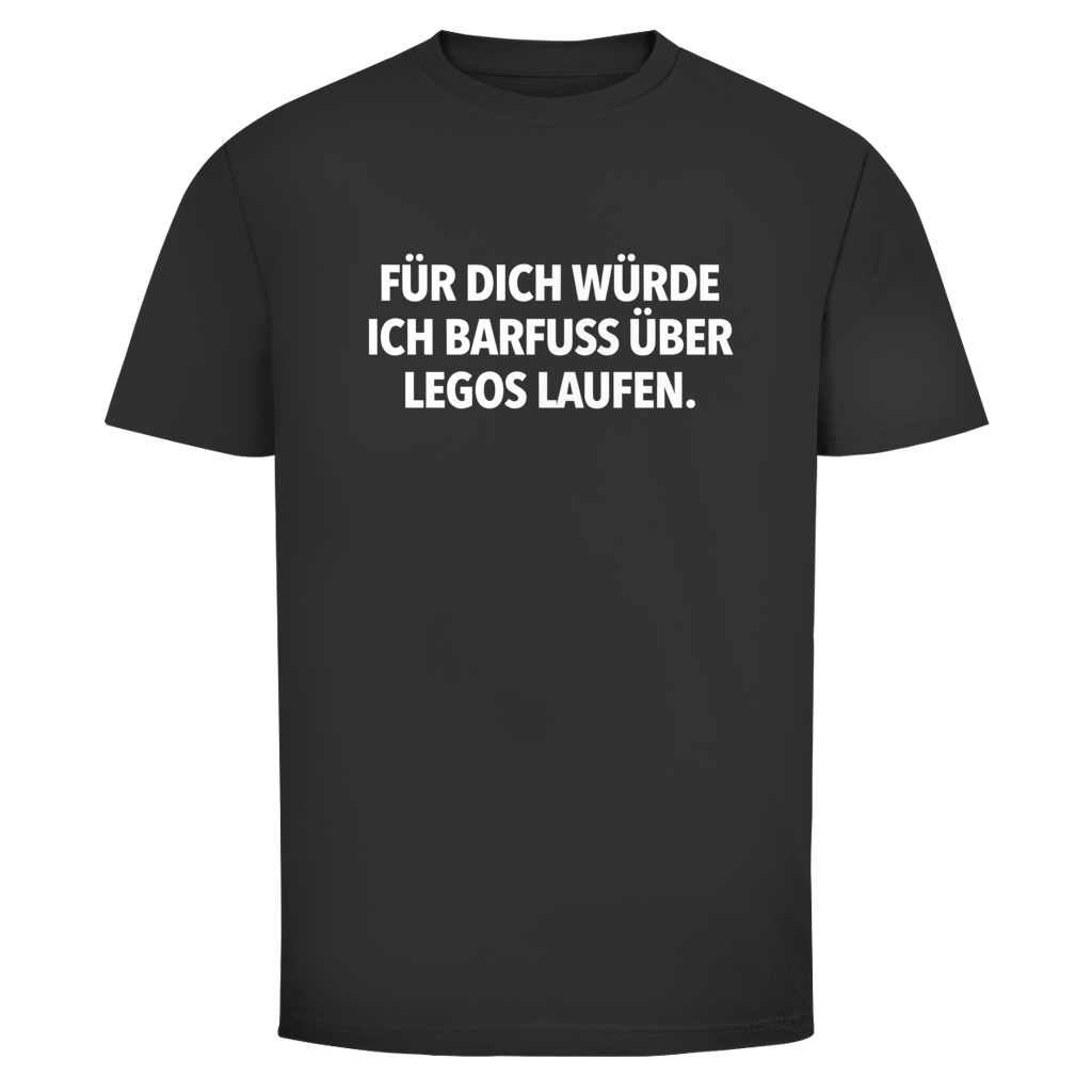 Barfuß über Legos  | Unisex T-Shirt