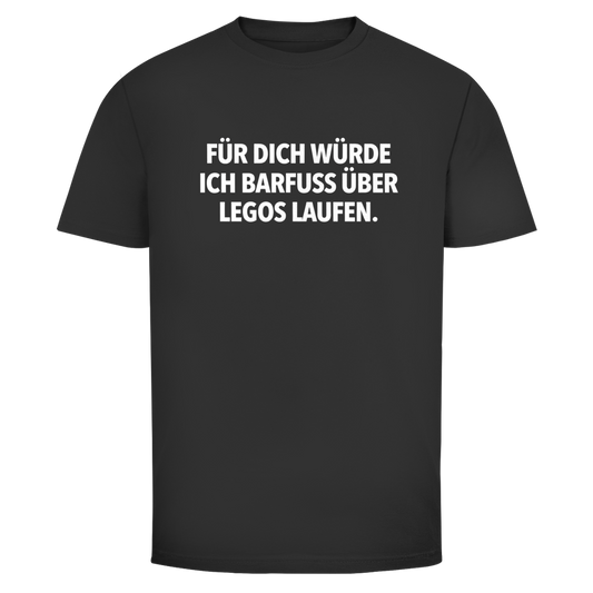 Barfuß über Legos  | Unisex T-Shirt
