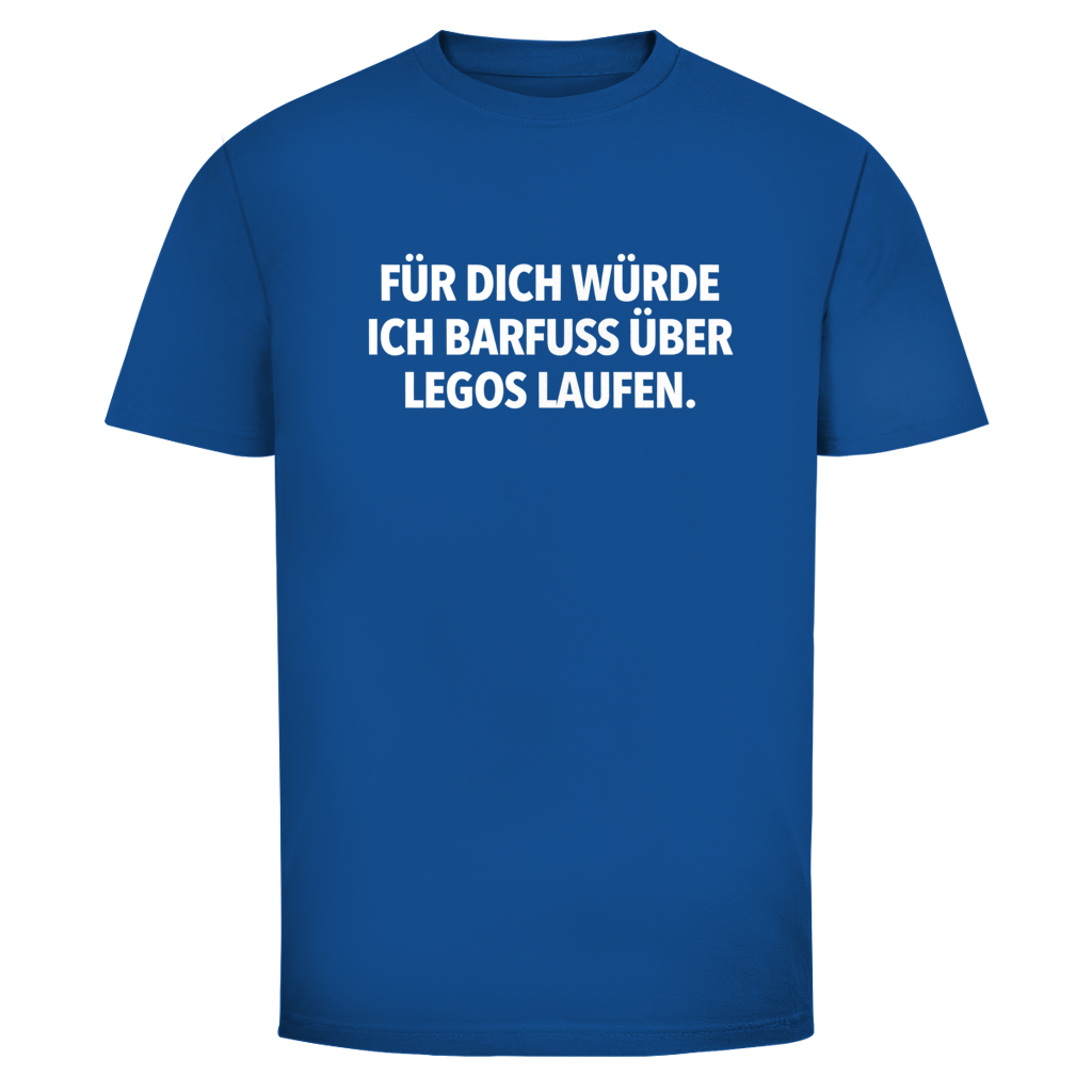 Barfuß über Legos  | Unisex T-Shirt