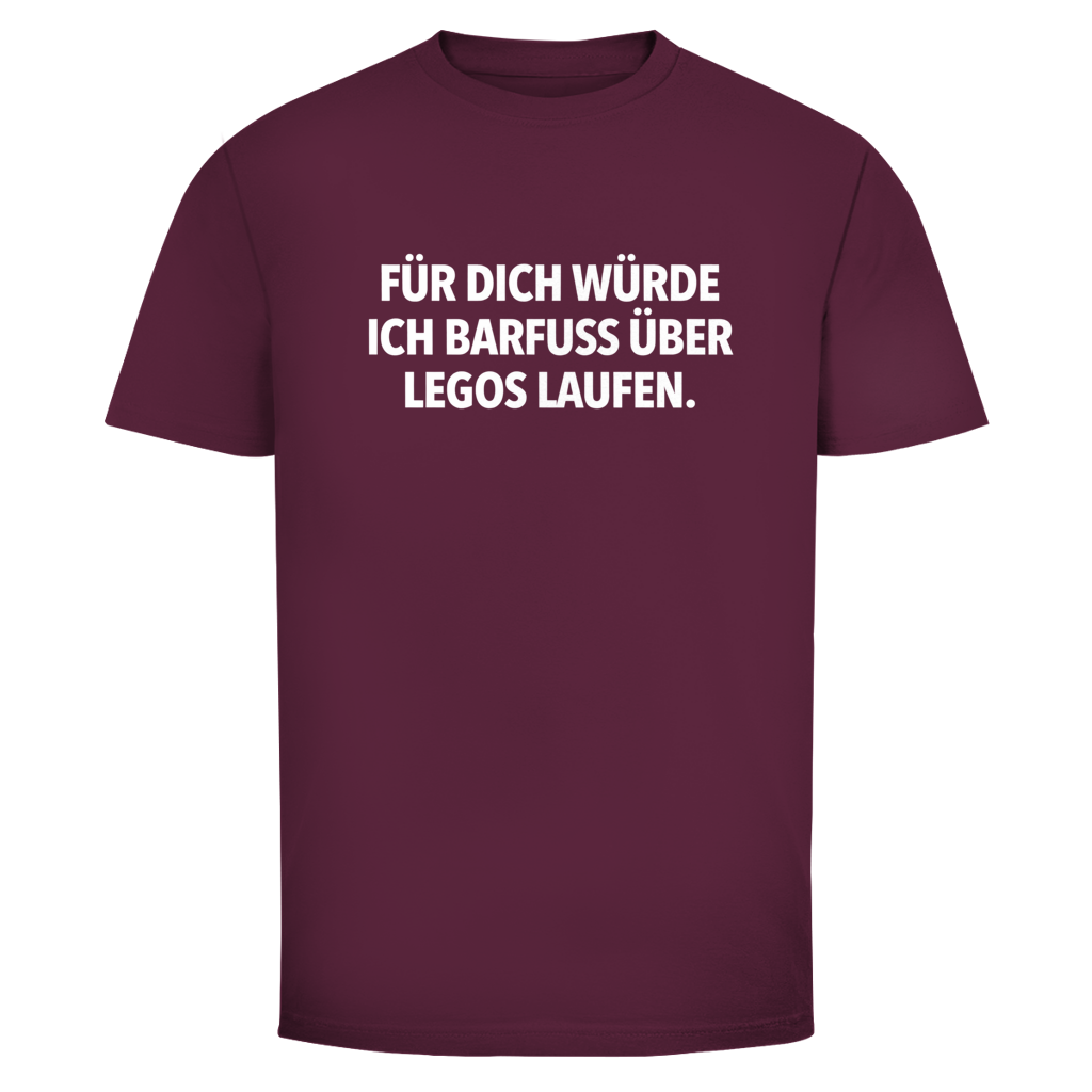 Barfuß über Legos  | Unisex T-Shirt
