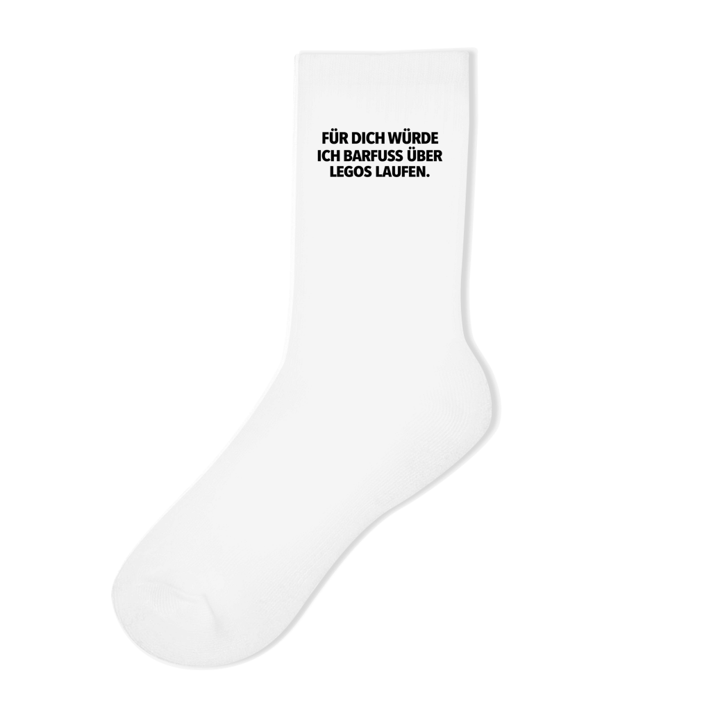 Barfuß über Legos  | Socken
