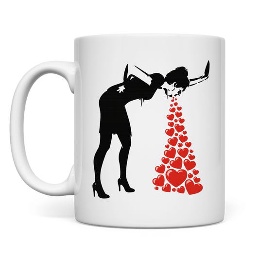 Herzen kotzen | Tasse