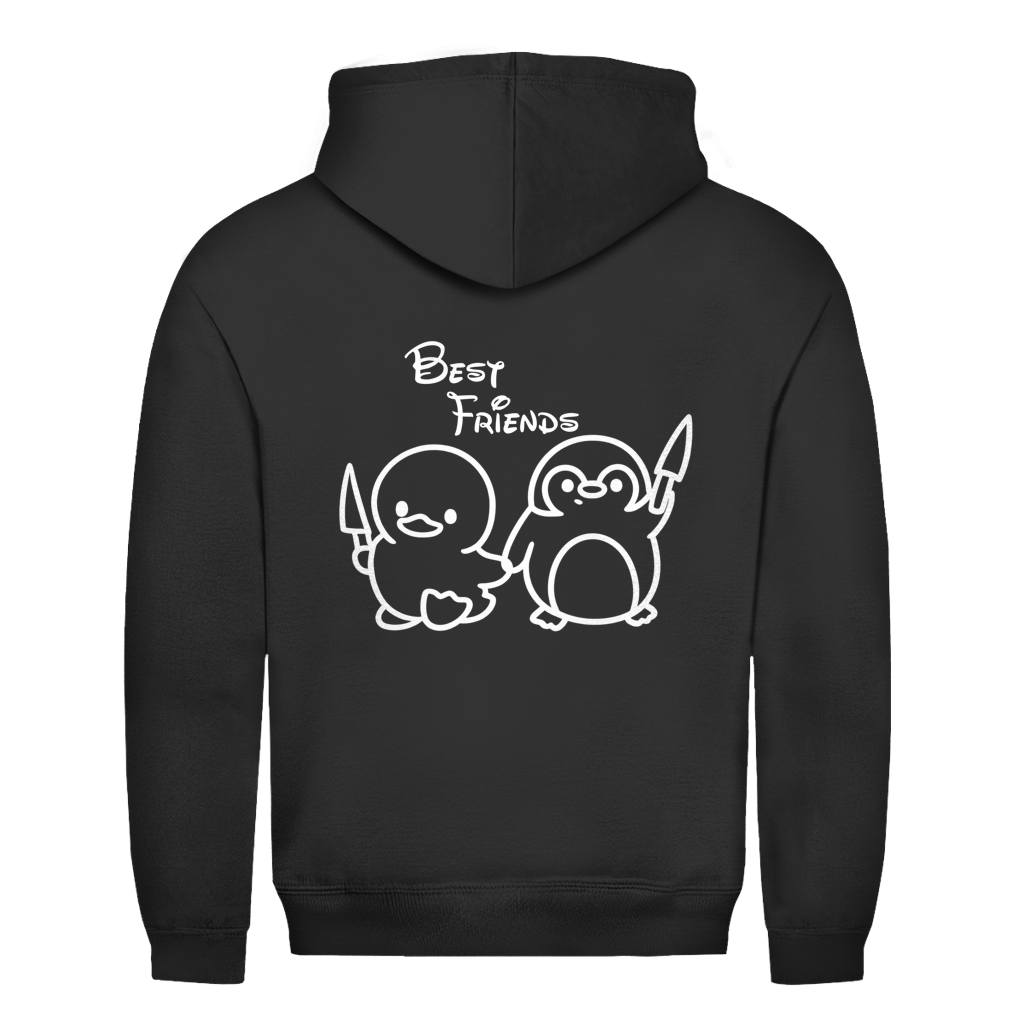 Best Friends Ente & Pinguin Rückendruck | Unsiex Hoodie