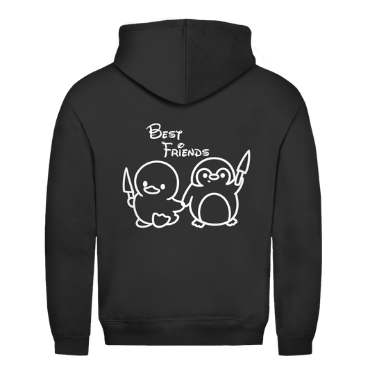 Best Friends Ente & Pinguin Rückendruck | Unsiex Hoodie