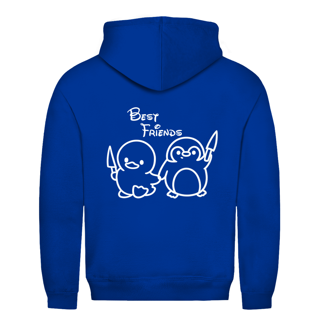 Best Friends Ente & Pinguin Rückendruck | Unsiex Hoodie