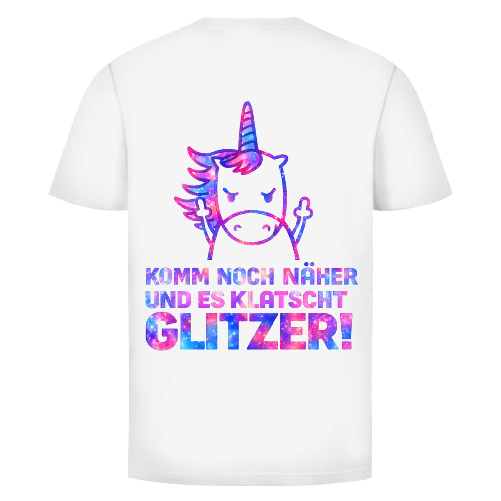 Es klatscht Glitzer! Rückendruck | Unisex Hoodie
