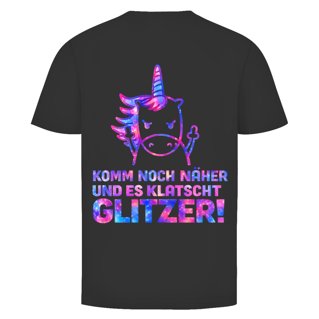 Es klatscht Glitzer! Rückendruck | Unisex Hoodie