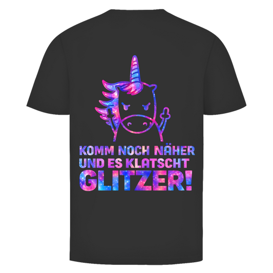 Es klatscht Glitzer! Rückendruck | Unisex Hoodie