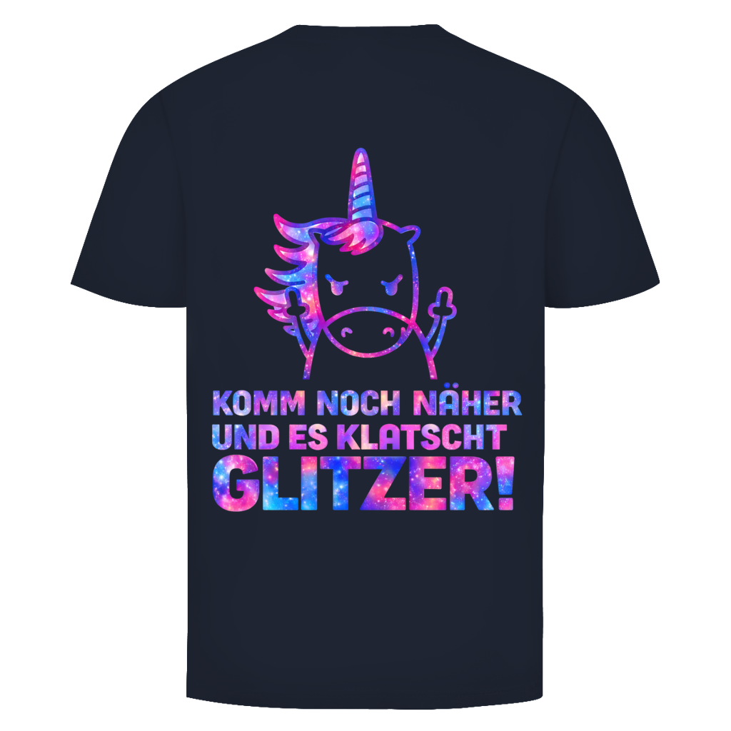 Es klatscht Glitzer! Rückendruck | Unisex Hoodie