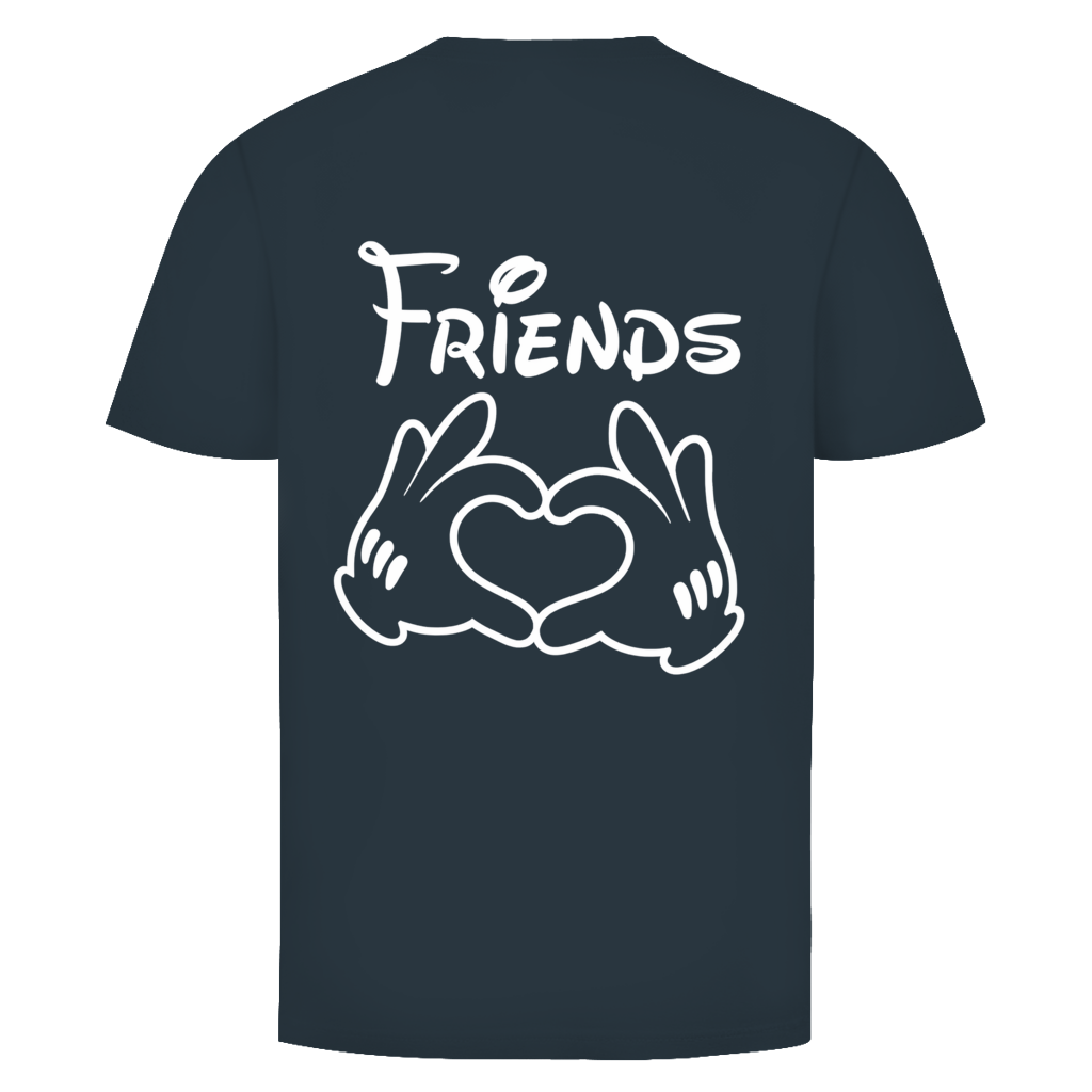 Friends Herz  Rückendruck | Unisex  T-Shirt