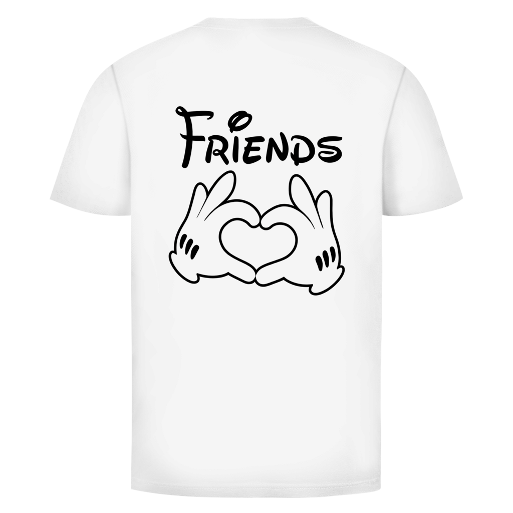 Friends Herz  Rückendruck | Unisex  T-Shirt