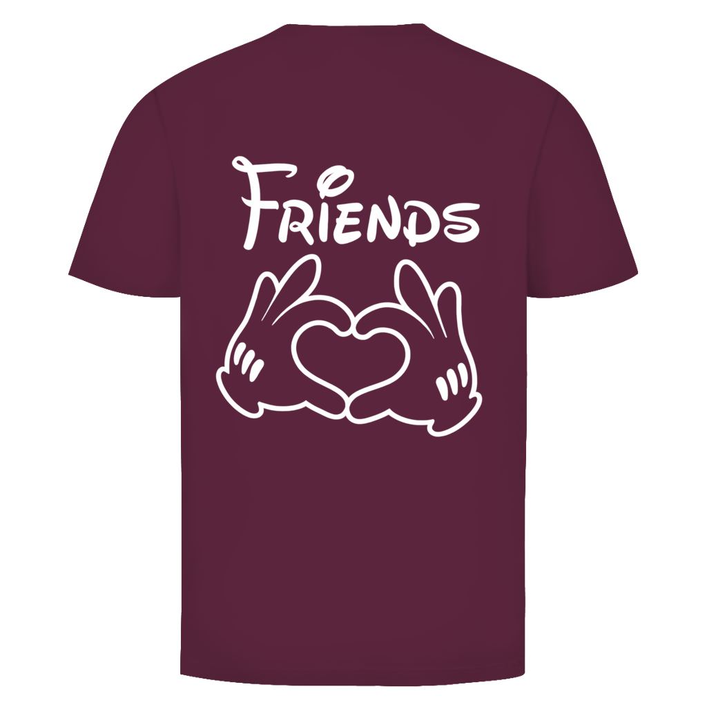 Friends Herz  Rückendruck | Unisex  T-Shirt