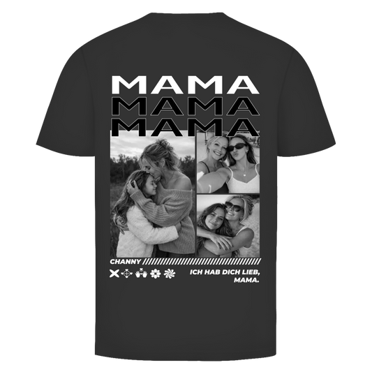 Mama Memories Rückendruck personalisiert mit Foto & Name | Unisex T-Shirt