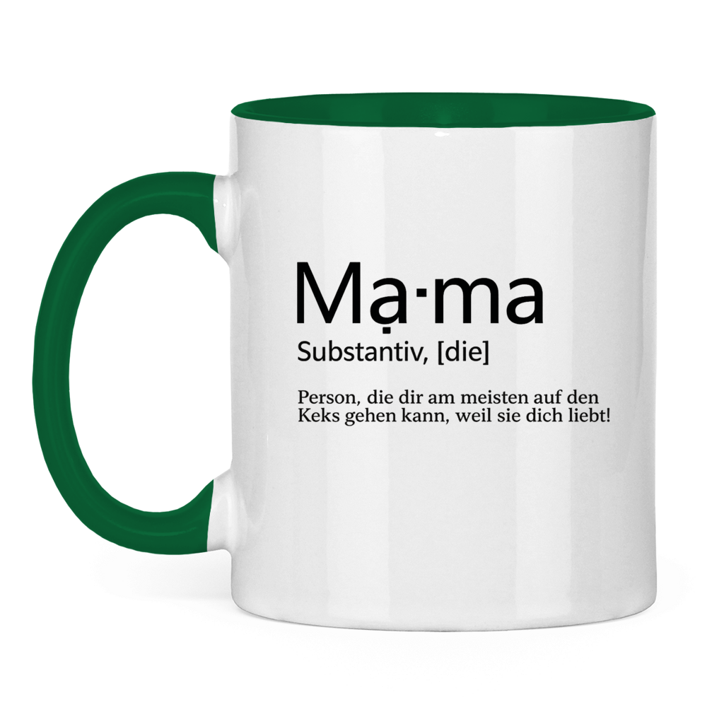 Mama Substantiv | zweifarbige Tasse