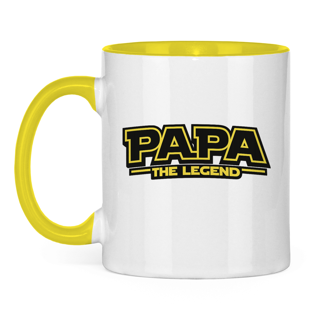 Papa the Legend | zweifarbige Tasse