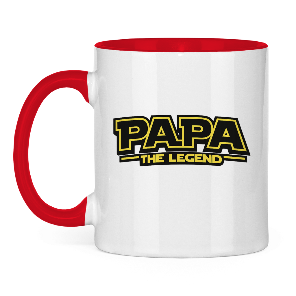 Papa the Legend | zweifarbige Tasse