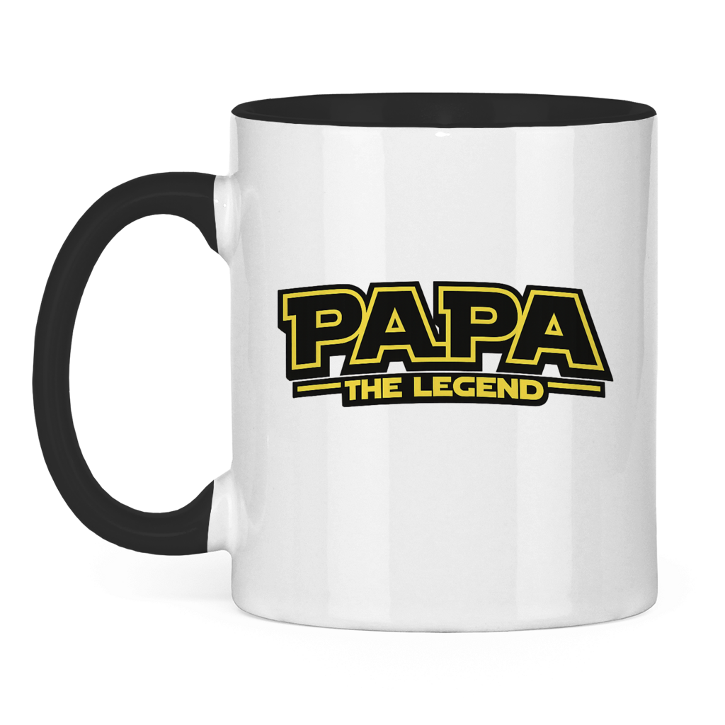 Papa the Legend | zweifarbige Tasse