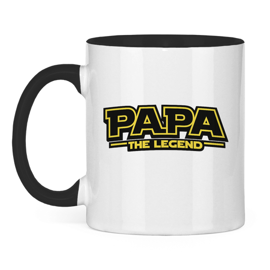 Papa the Legend | zweifarbige Tasse