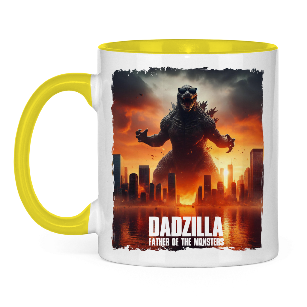 Dadzilla City | zweifarbige Tasse
