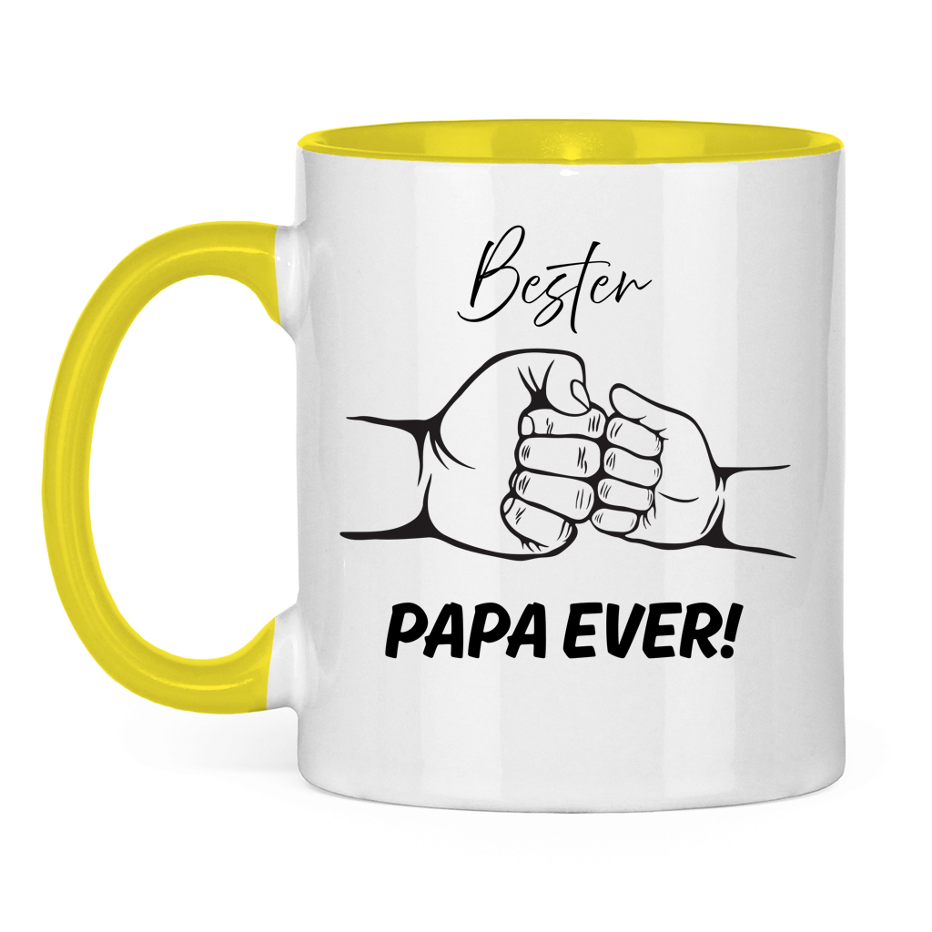 Bester Papa Ever | zweifarbige Tasse