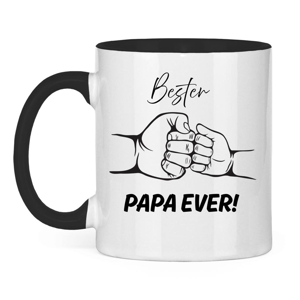 Bester Papa Ever | zweifarbige Tasse