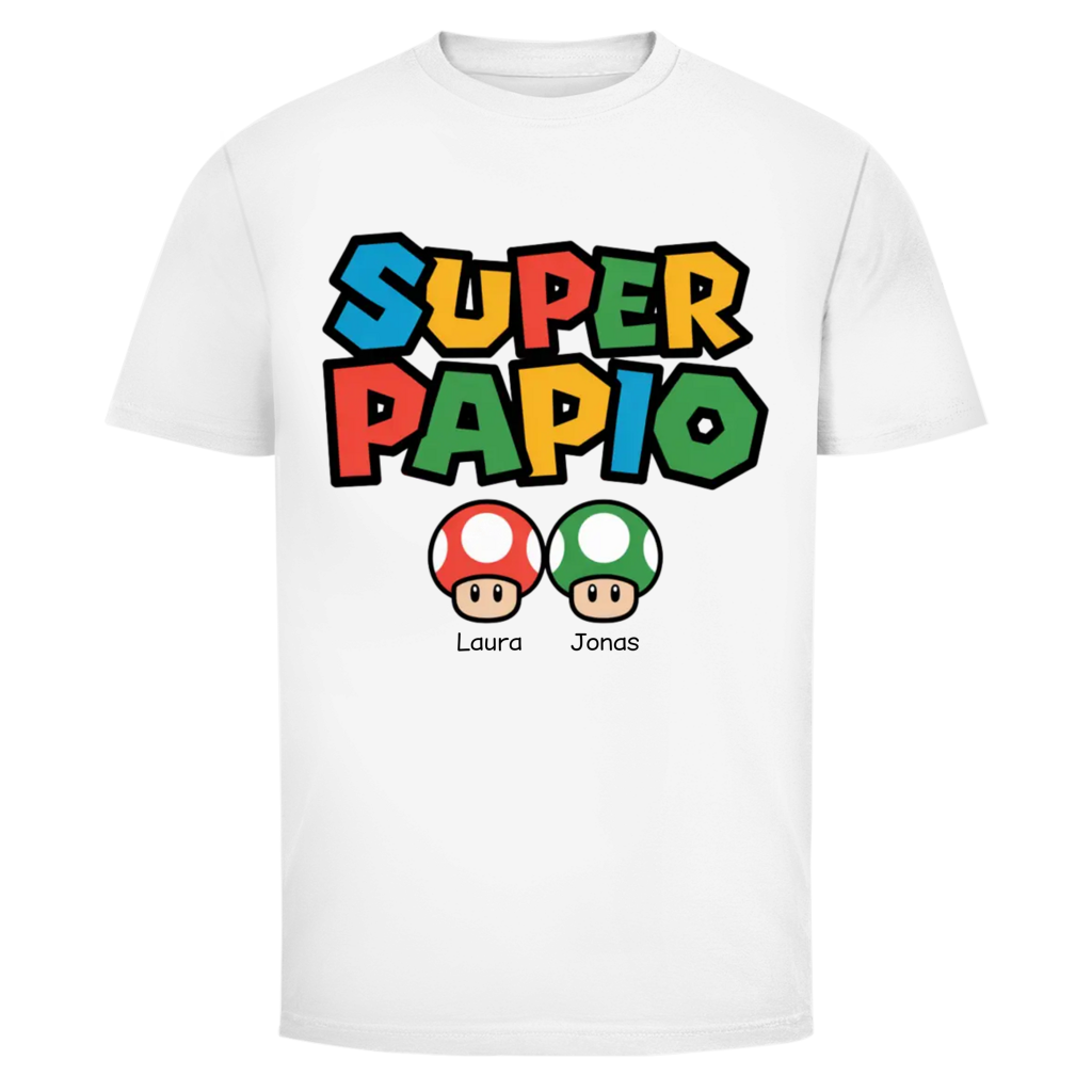 Super Papio personalisiert mit Namen | Unisex T-Shirt