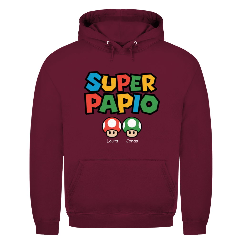 Super Papio personalisiert mit Namen | Unisex Hoodie