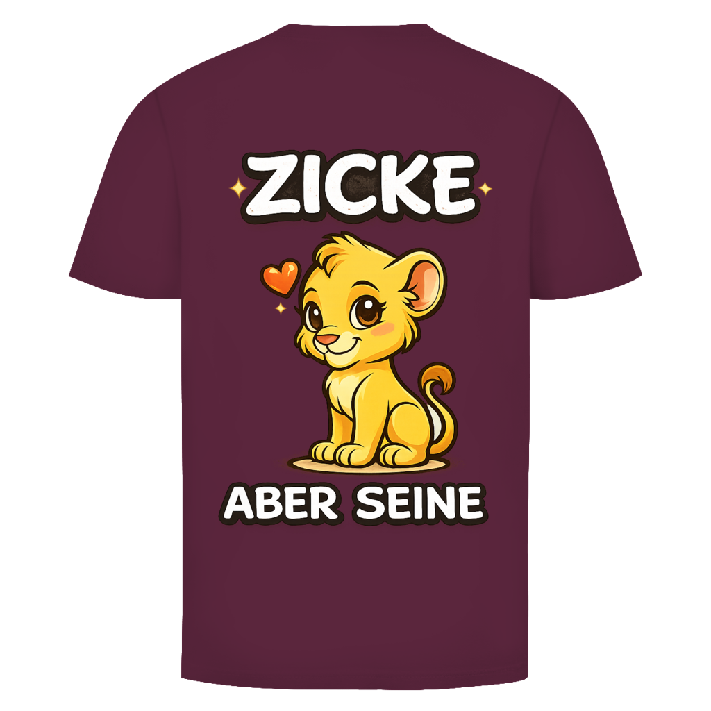 Zicke aber seine Löwin Rückendruck | Unisex T-Shirt