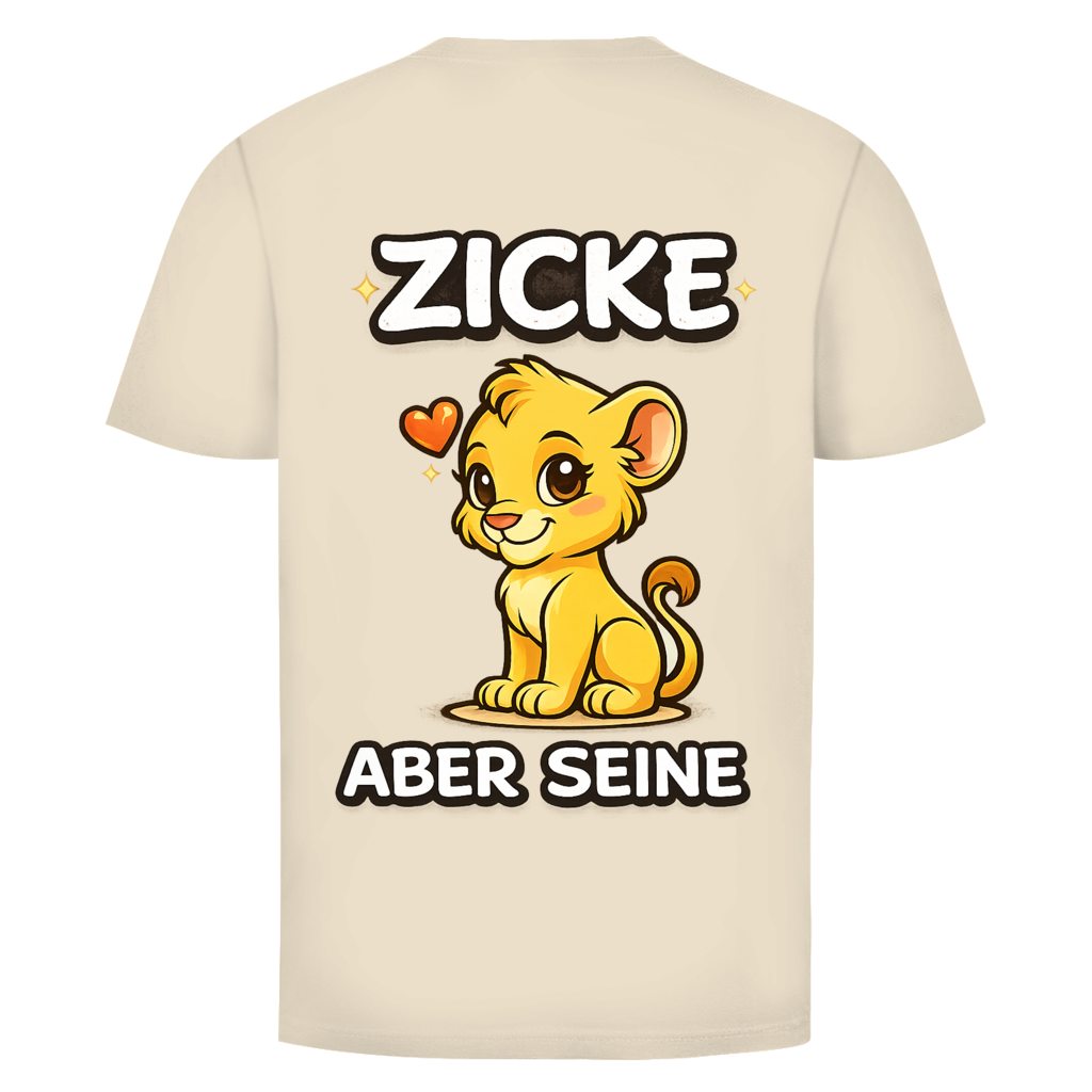 Zicke aber seine Löwin Rückendruck | Unisex T-Shirt